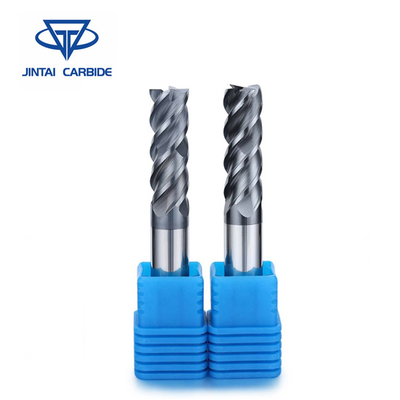 Trung Quốc Xi măng vonfram cacbua Máy cắt có thể lập chỉ mục Flatten 4 Flute Hrc45 / Hrc55 / Hrc65 Square Solid End Mill nhà cung cấp